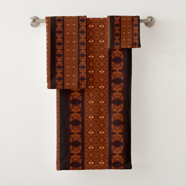 Motif tribal marron et noir (En situation)