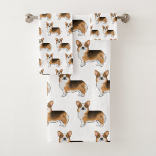 Motif Tricolore Pembroke Welsh Corgi à tête rousse