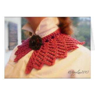 Motif tricoté de collier de dentelle