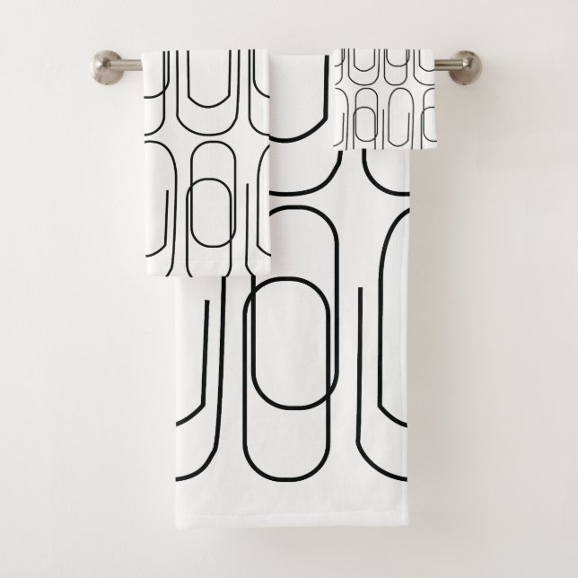 Motif Trombone Noir et Blanc (En situation)