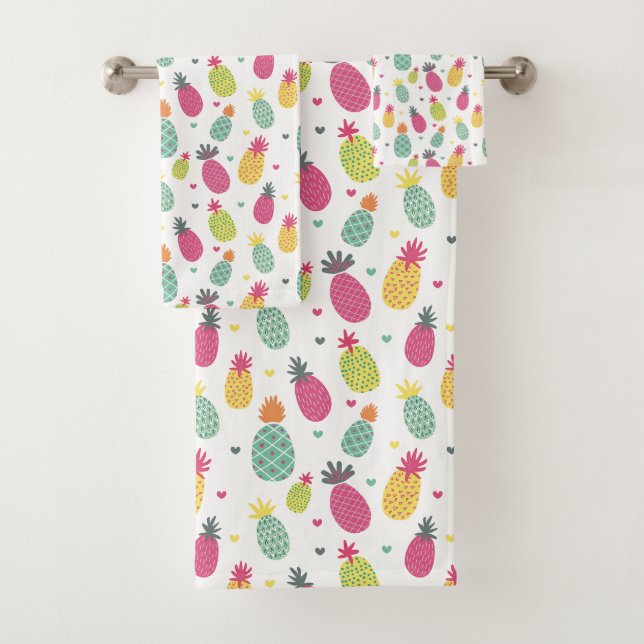 Motif tropical à l'ananas (En situation)