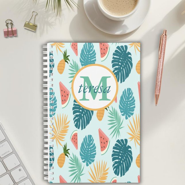 Motif tropical Monogrammé Calendrier et (Créateur téléchargé)