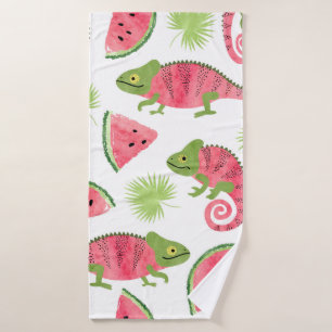 Motif tropical sans couture avec cha d'aquarelle m