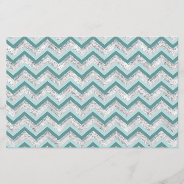 Motif turquoise et Crystal Zigzag (Devant)