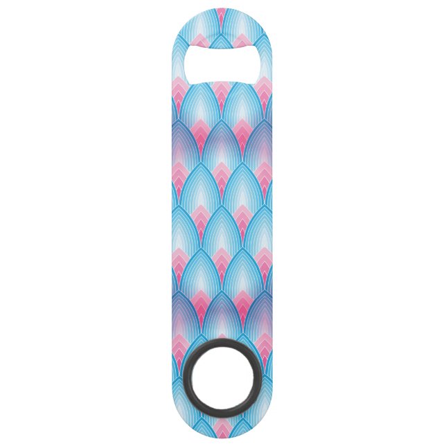 Motif turquoise et rose de pétale (Devant)