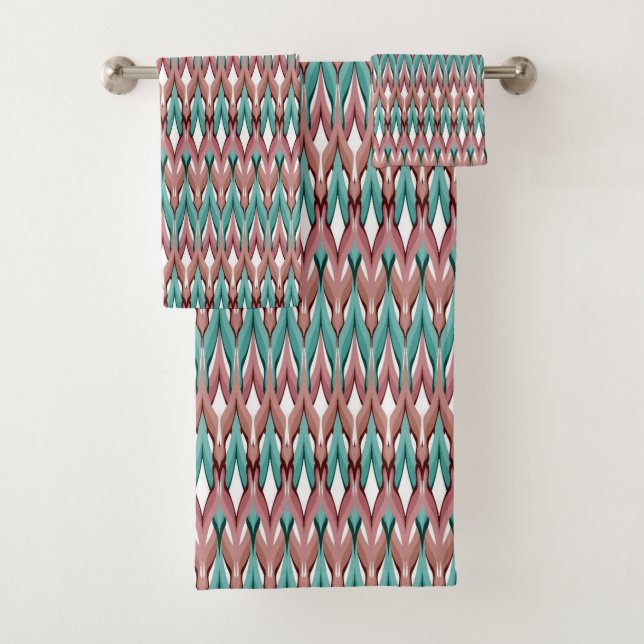 Motif vague mode multicolore rétro (En situation)