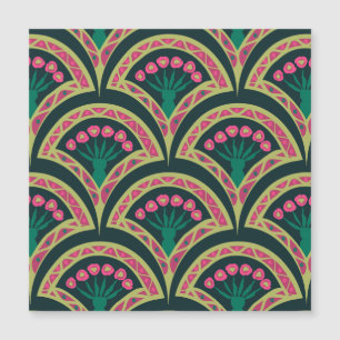 motif vert en forme de coque