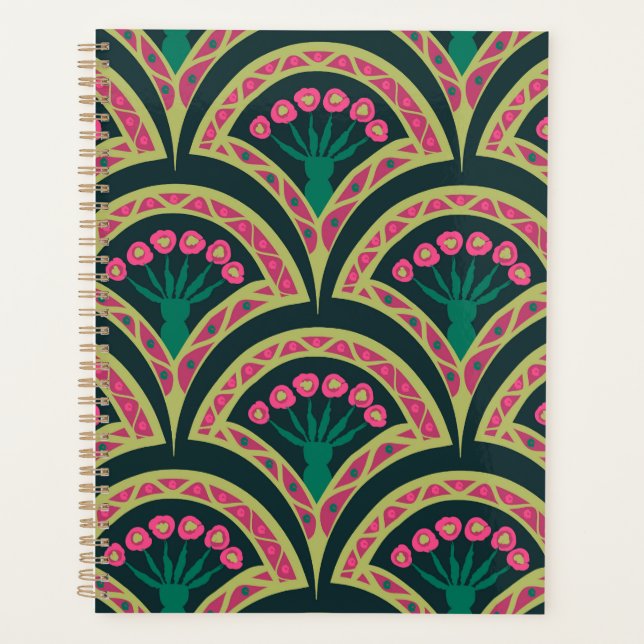 motif vert en forme de coque (Devant)