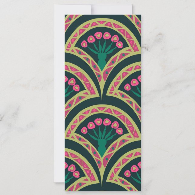 motif vert en forme de coque (Devant)