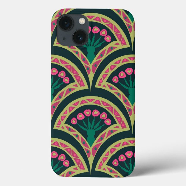 motif vert en forme de coque (Verso)