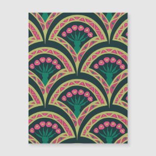 motif vert en forme de coque