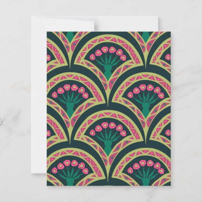 motif vert en forme de coquillage (Devant)