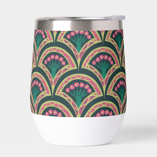 motif vert en forme de coquillage (Gauche)