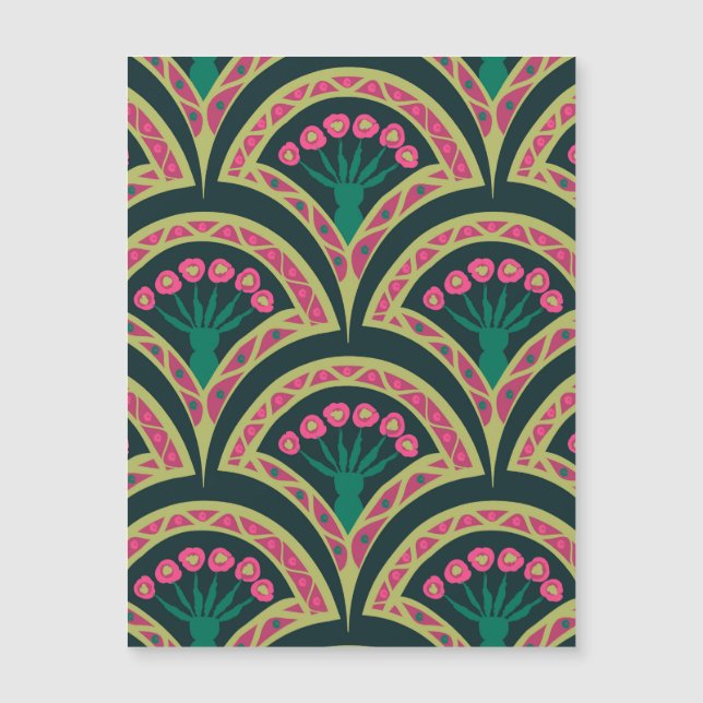 motif vert en forme de coquille (Devant)