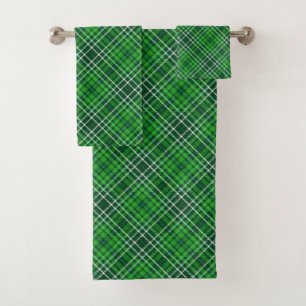 Motif vert-foncé et de Forest Green de plaid