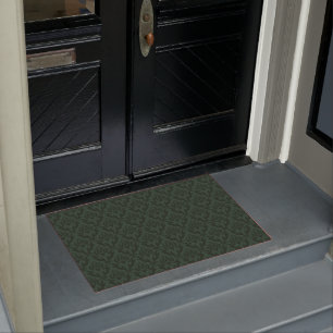 Motif victorien vert - tapis de porte