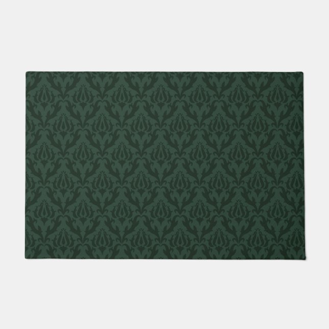 Motif victorien vert - tapis de porte (Devant)