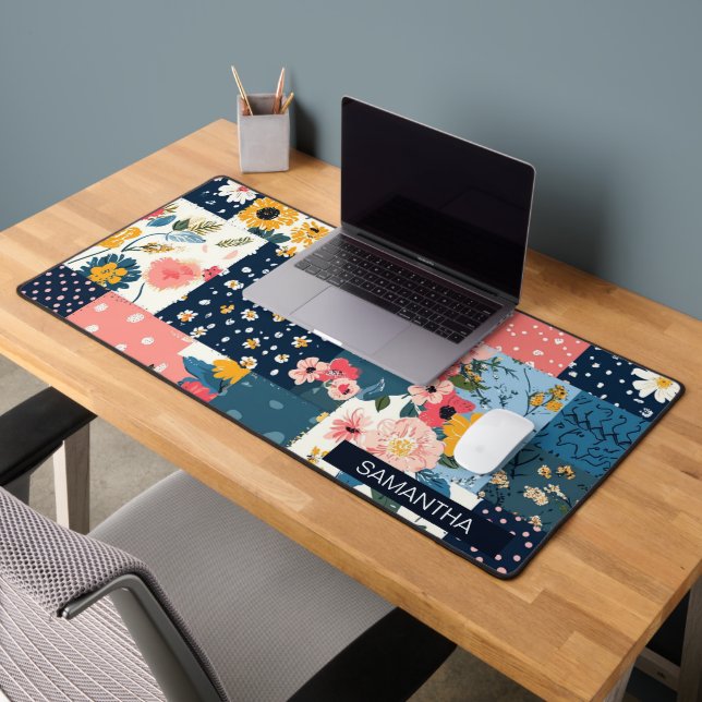 Motif vintage à écailles florales (5) (Bureau 2)