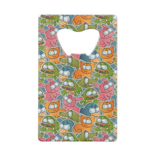 Motif vintage avec des animaux de bande dessinée