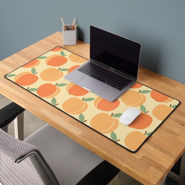 Motif vintage avec pêches stylisées (Bureau 2)