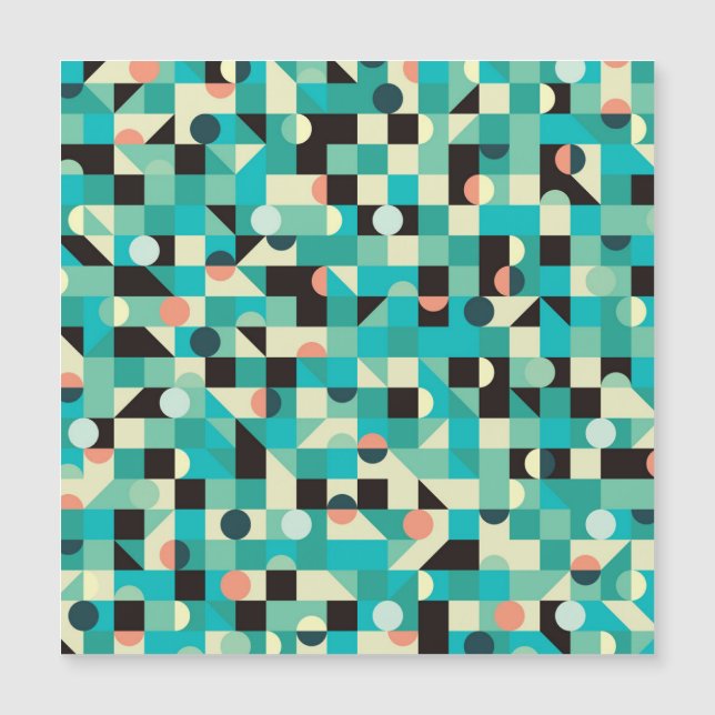 motif vintage avec triangles et cercles. (Devant)