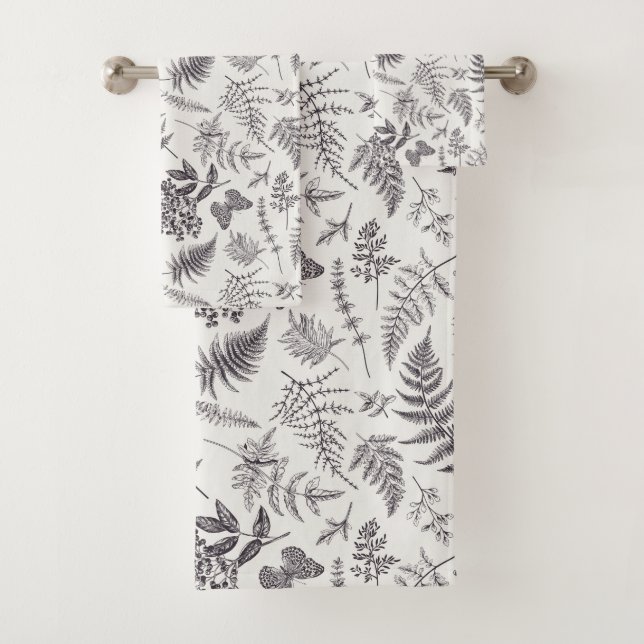 Motif vintage Botany et Papillon (En situation)