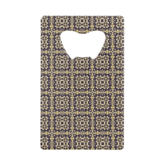 Motif vintage de damassé d'art, d'or (Devant)