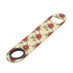 Motif vintage de rose rouge