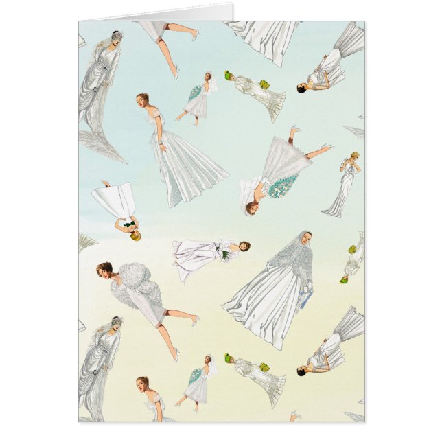 Motif vintage doux de robes de mariage (Devant)
