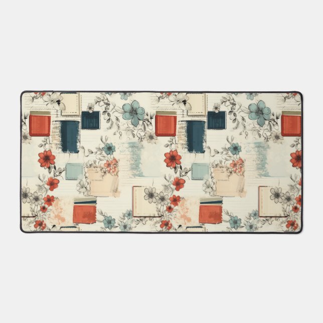 Motif vintage Floral & Caméra (7) (Recto)