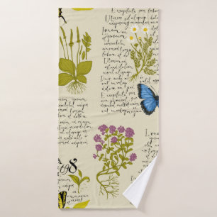 motif vintage transparent avec texte manuscrit Lor