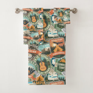 Motif Vintage voyage Explorer