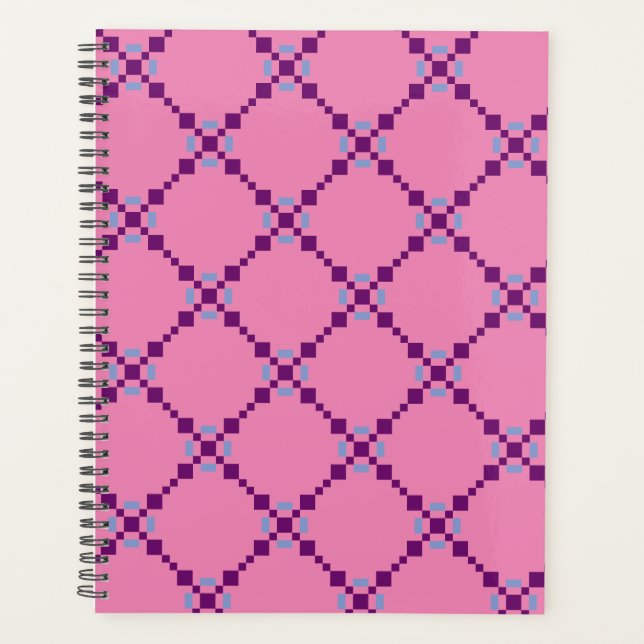 Motif violet pipelé (Devant)