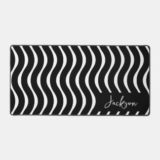 Motif Wavy noir et blanc personnalisé