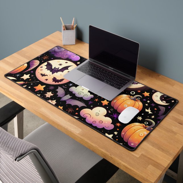 Motif Whimsical Halloween Night Sky (Bureau 2)