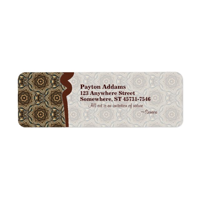 Motif Wicker Star 1 ・ Étiquette (Devant)