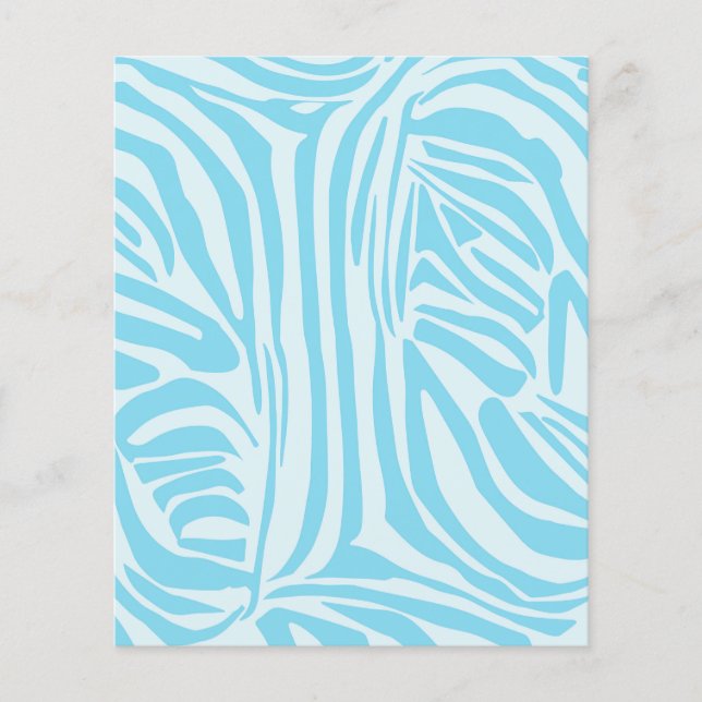 Motif Zèbre Bleu (Devant)