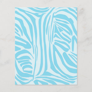 Motif Zèbre Bleu