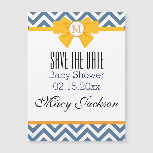 Motif Zig Zag Bleu et Blanc (Devant)