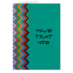 Motif ZIGZAG - coloré + votre texte