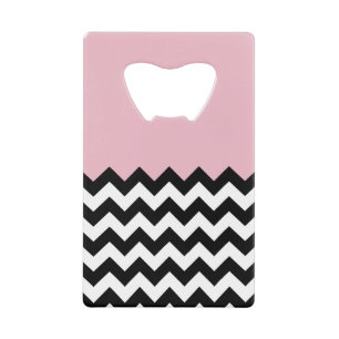 Motif Zigzag noir et blanc, Chevron, rose