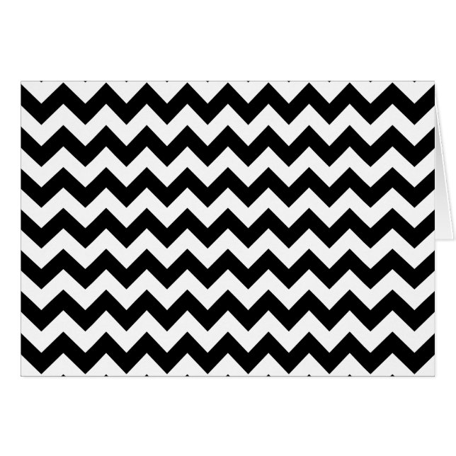Motif Zigzag noir et blanc, Motif Chevron (Devant horizontal)