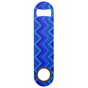 Motif zigzag rayures bleues