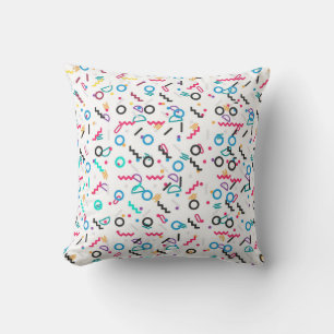 Motifs abstraits chic pour un coussin