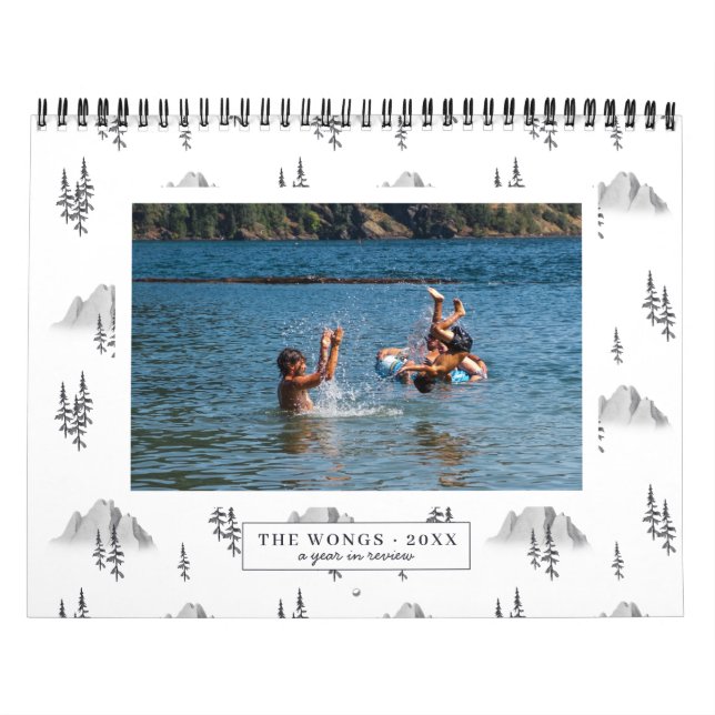 Motifs aquarelle | Calendrier personnalisé photo (Protection)