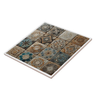 Motifs artistiques sur carreaux de céramique