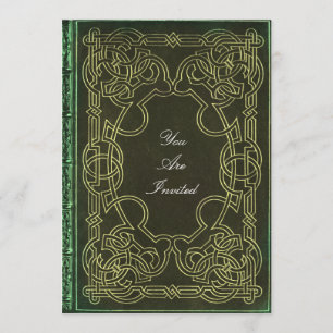 Motifs celtiques épousant des invitations