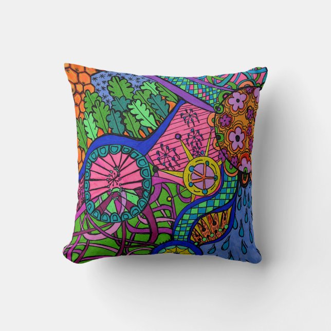 Motifs d'amusement ! coussin frais quotidien (Recto)