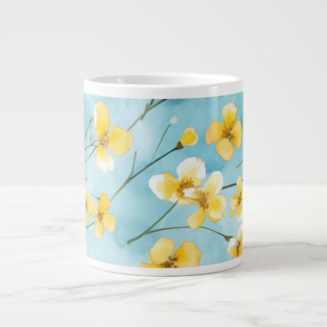 Motifs d'art populaire ukrainien Grand Mug (Devant)