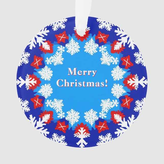 Motifs de flocon de neige et cadeaux (devant)